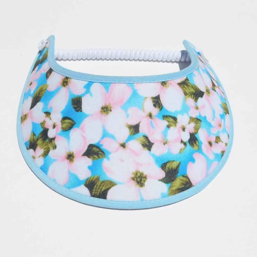 Trimmed Flower Patterns Foam Sun Visor