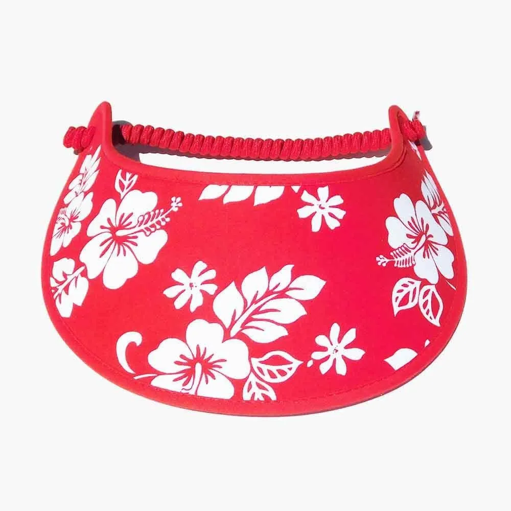 Trimmed Flower Patterns Foam Sun Visor