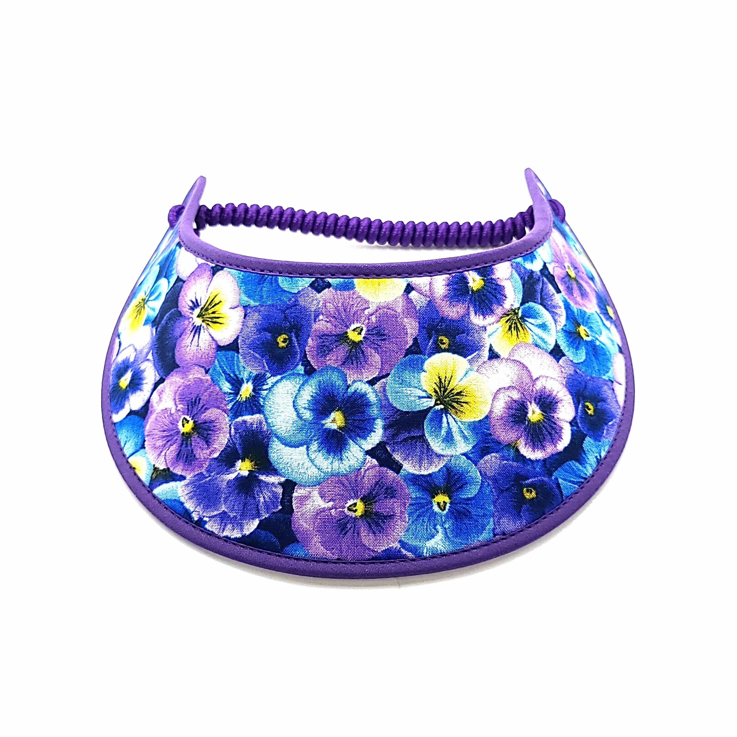 Trimmed Flower Patterns Foam Sun Visor