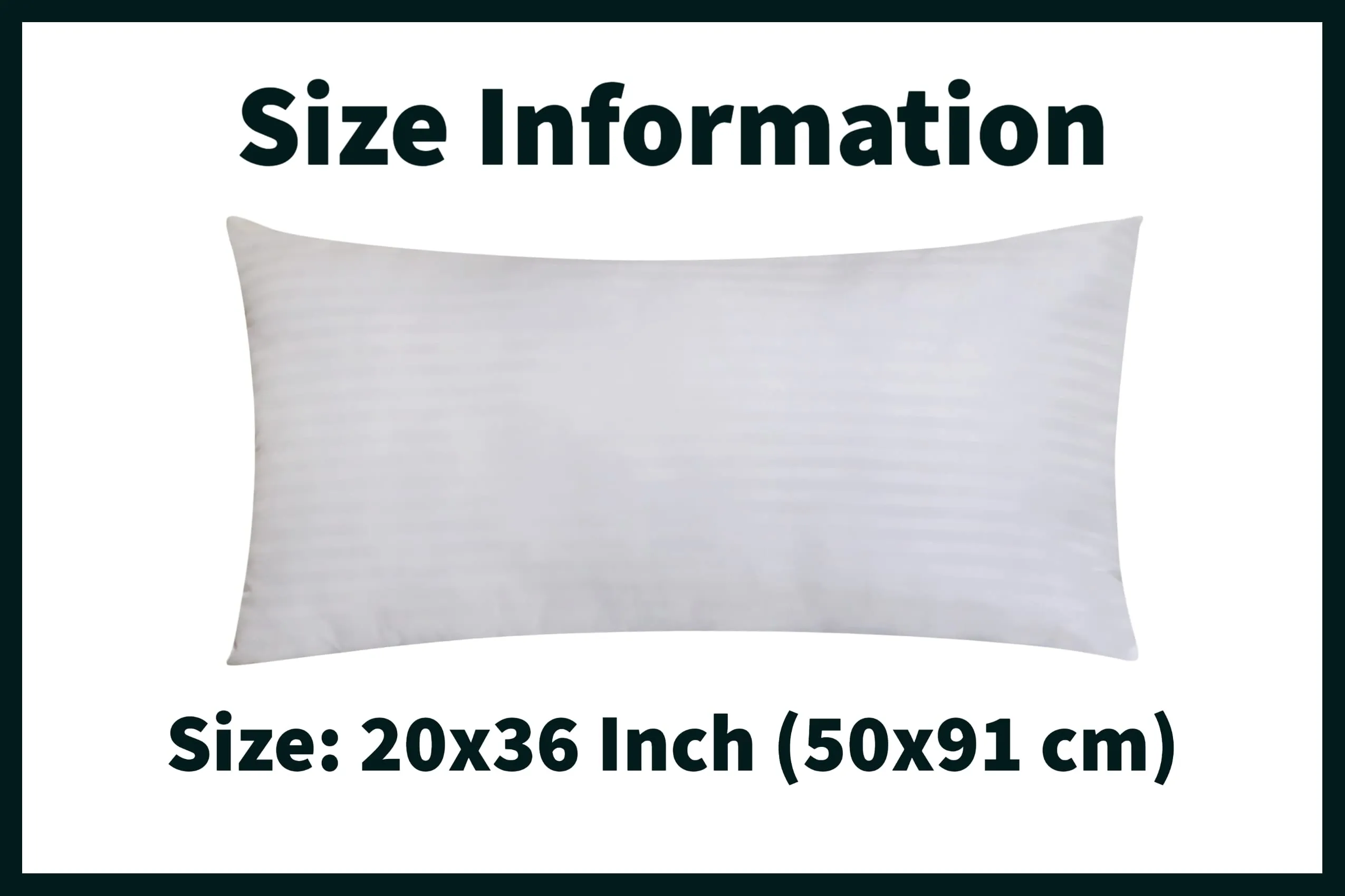 TrueCloud Polyester Rectangular 20X36 Inches Cushion, Set Of 4, Bed Pillows For Sleeping King Size Pillow, Hollow Conjugated Pillow Home & Hotel Collection Fluffy Soft Pillows - White Stripe