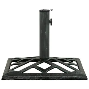 Umbrella Base Green 44x44x31 cm Cast Iron