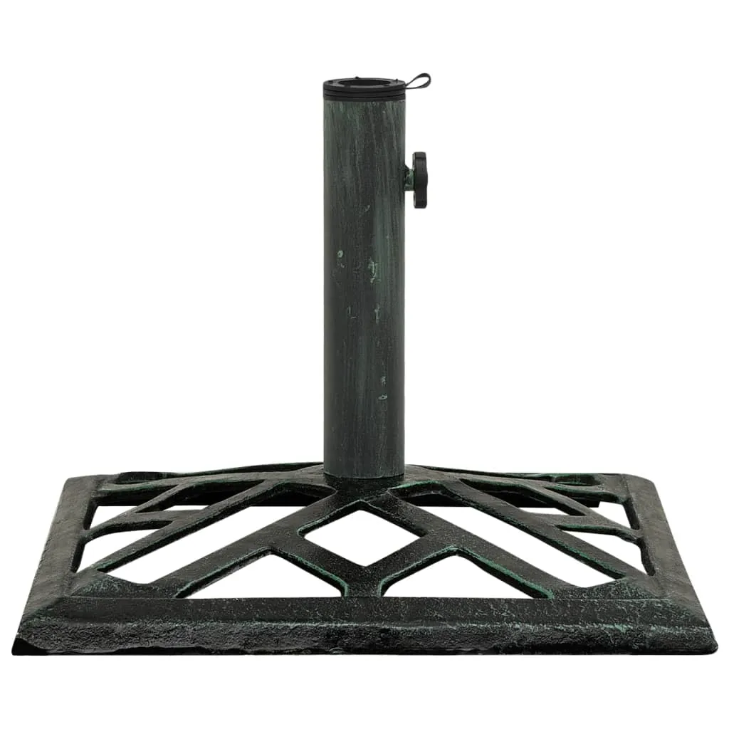 Umbrella Base Green 44x44x31 cm Cast Iron