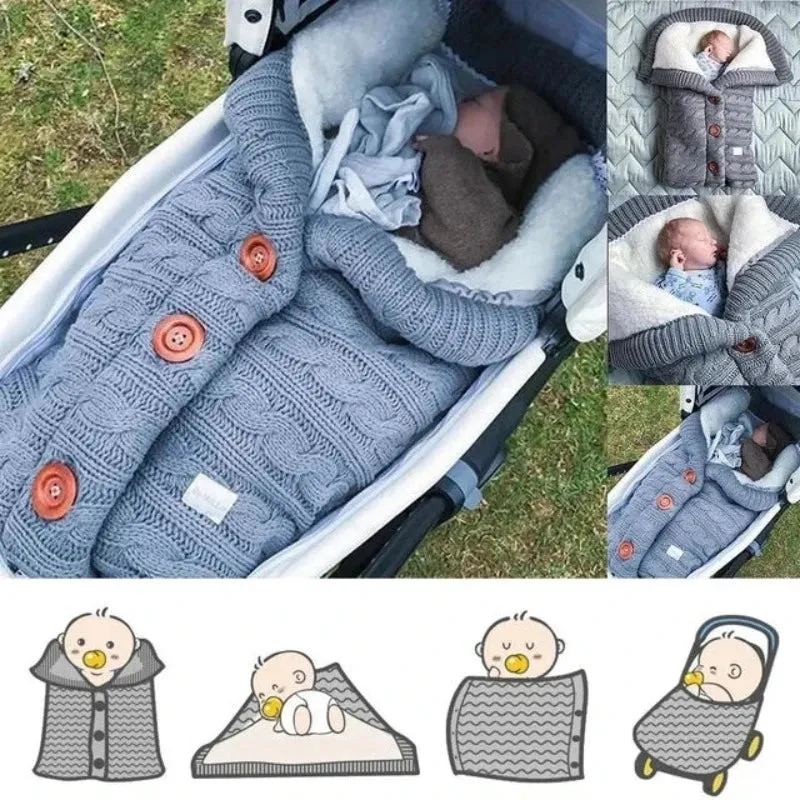 Warm Button Open Baby Sleeping Bag