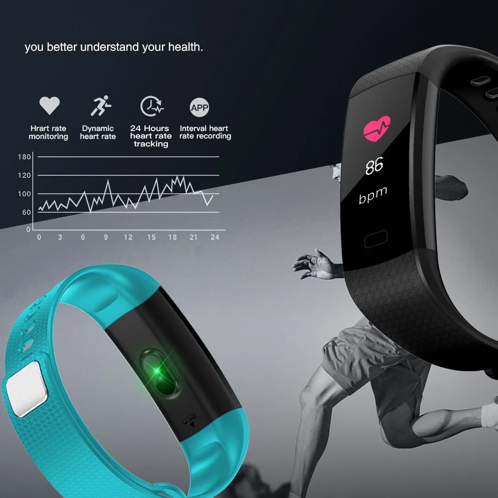 Y5 Smart Band Heart Rate Tracker Fitness Tracker Y5 Smartband Smart Bracelet Waterproof Smart Wristband Smart Watch Men